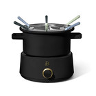 Beautiful 19278 3 Qt Electric Fondue Set with Bonus 2 qt Ceramic Pot, Black