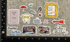Lot of 15 Assorted Friends TV Show Sitcom Stickers