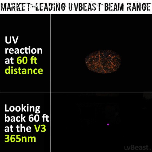 uvBeast New V3 365nm Black Light UV Flashlight – High Definition Ultraviolet ... - Picture 7 of 8