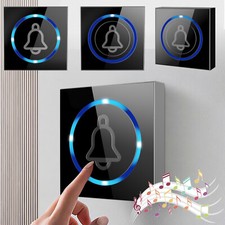 Wireless Doorbell Cordless Battery Operated Waterproof 200m Entfernung 38 Melody
