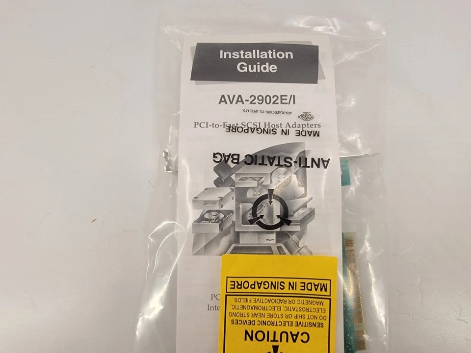 NOS Vintage NEW Adaptec AVA-2902E/I PCI SCSI Controller Card ASSY 1635306-00 - Image 4 of 4