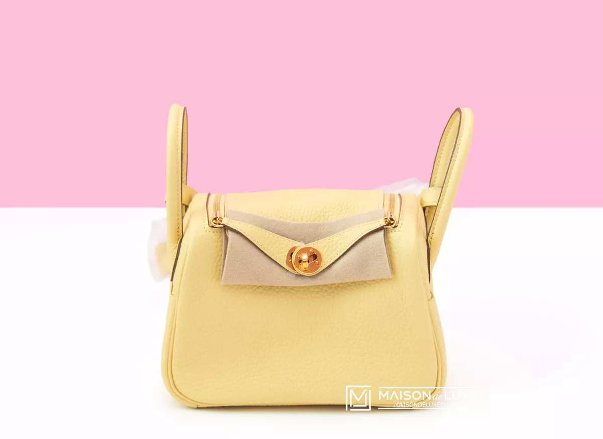 Hermes Nata I2 Clemence Mini Lindy Handbag Bag