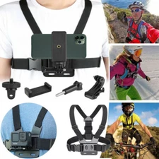 Chest Harness Body Strap Mount Accessories Adjustable for iPhone GoPro Android