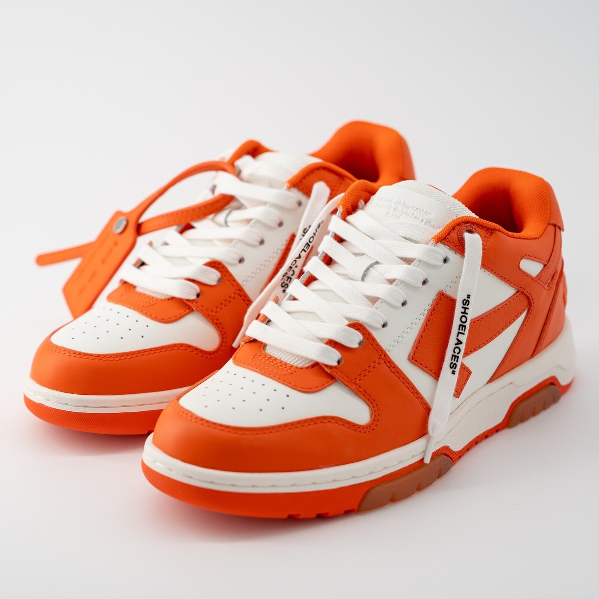 特注 off-white OUT OF OFFICE Orange White size 6 us 39 eu Off-White Out Of Office Orange White Leather