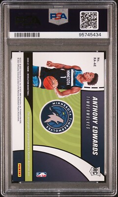 2020 Revolution Anthony Edwards Horizontal Rookie Auto PSA 9 | eBay