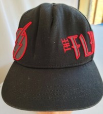 Six Flags Youth The Flash Black Red Baseball Cap Adjustable Embroidered