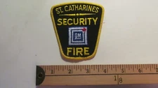 80S GENERAL MOTORS ST.CATHERINES ONTARIO SECURITY FIRE DEPT. PATCH CREST