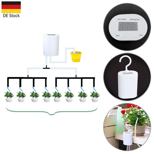 Automatisch Bewässerungssystem Bewässerung Timer für Topfpflanze Zimmerpflanzen - Bild 12 von 12