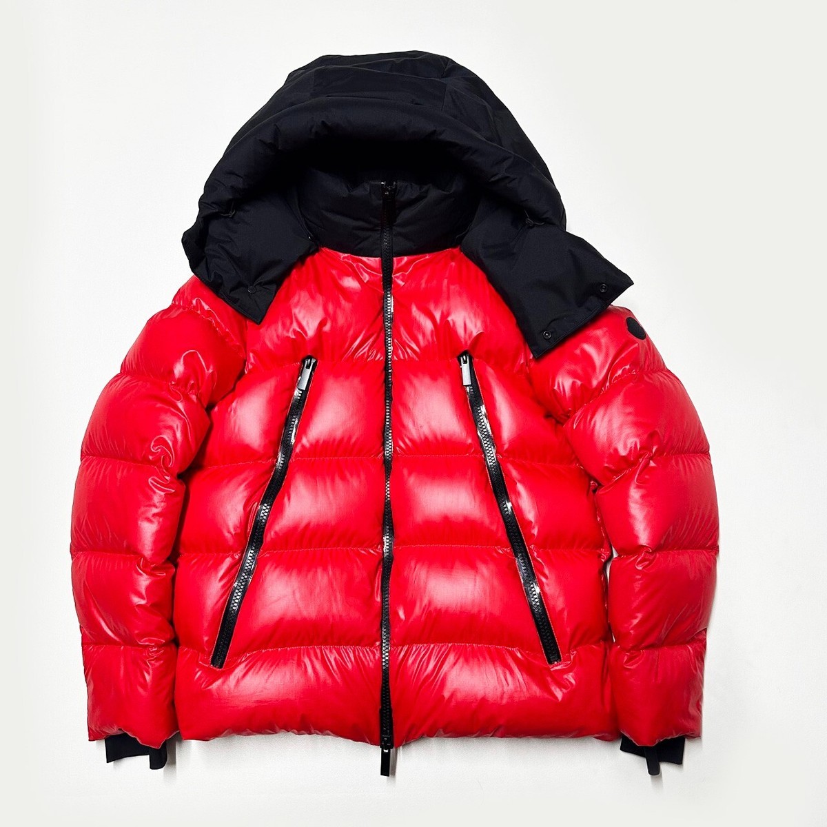 100% AUTHENTIC MONCLER ZUBAIR SIZE 3 L LARGE RED DOWN MENS PUFFER