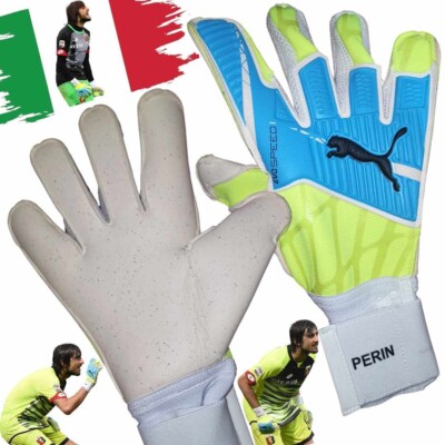 Match Worn Gloves MATTIA PERIN - Goalkeeper Gloves Puma Match Issue Genoa 2016 COA