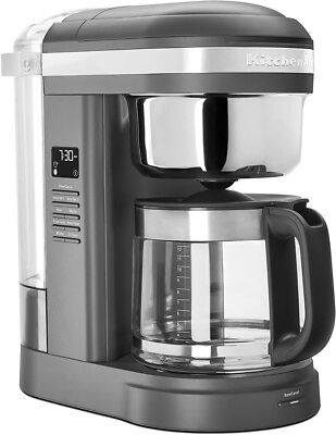 KitchenAid KCM1209DG Countertop Drip Coffee Maker, 12 Cup, Matte Grey