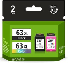 63 XL Ink Cartridge For HP 63XL Envy 4520 4512 4516 Officejet 3830 4650 F6U64AN
