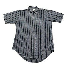 True Vintage 60s Shirt Mens XL Career Club Palace Guard Disco Pattern USA Made