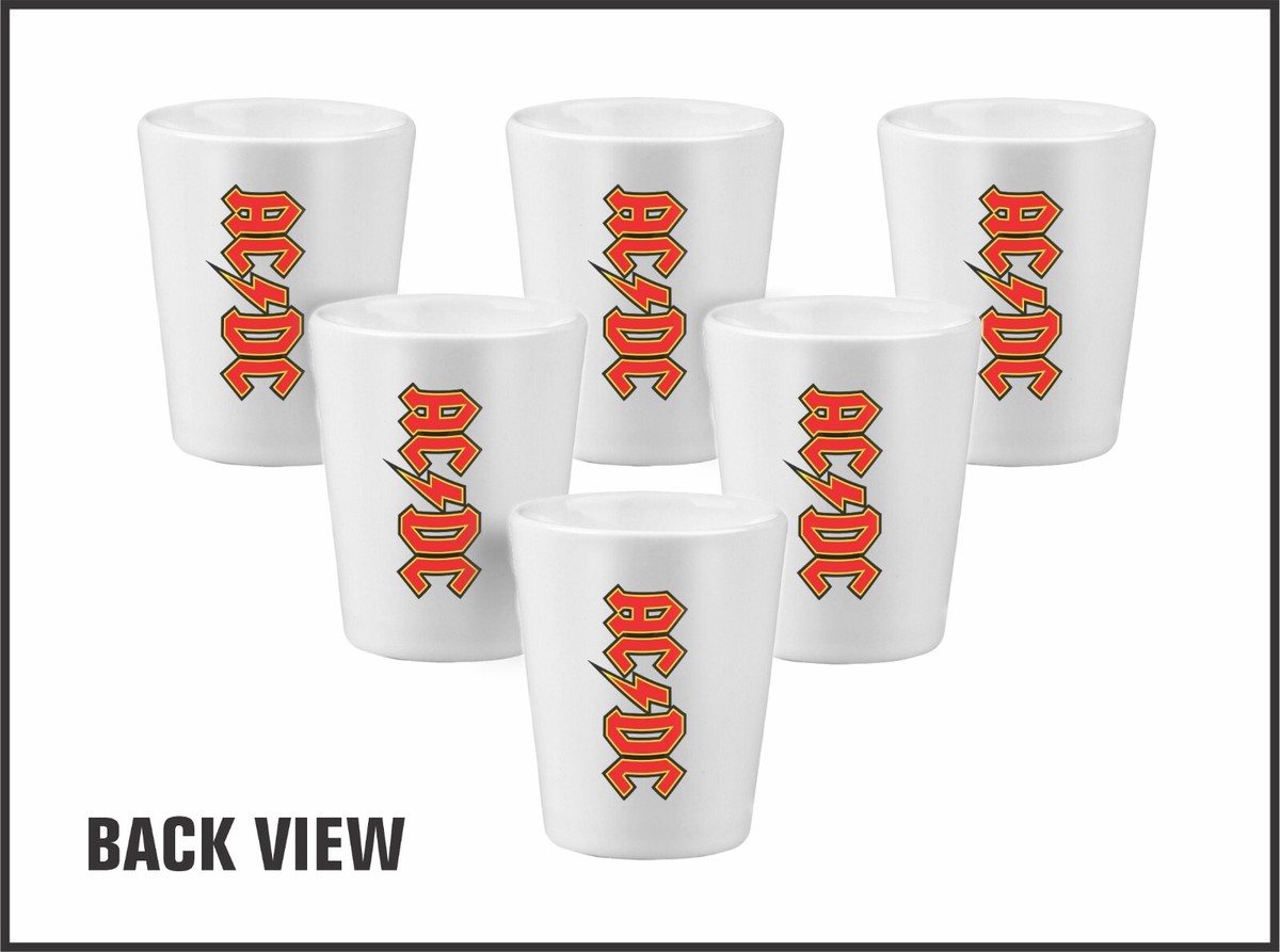AC/DC Rock & Roll Shot Glasses - 6x Set | eBay