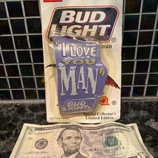BUD LIGHT I LOVE YOU MAN BUDWEISER OPENER BEER ADVERT OFFICIAL PROD BLISTER PACK