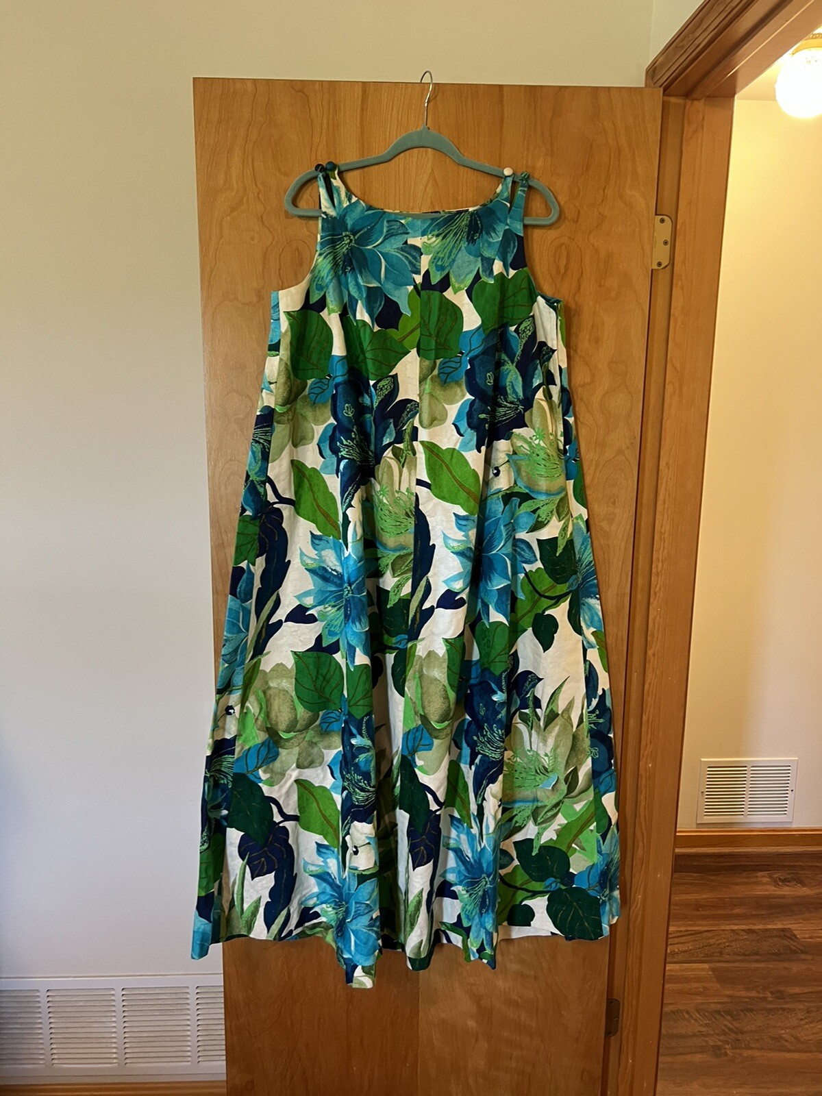 Hawaiian JaNa Of Hawaii Dress Tropical Flowers Leave… Gem