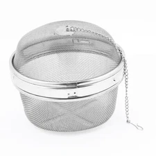 5" Dia Stainless Steel Tea Infuser Mesh Ball Tea Strainer
