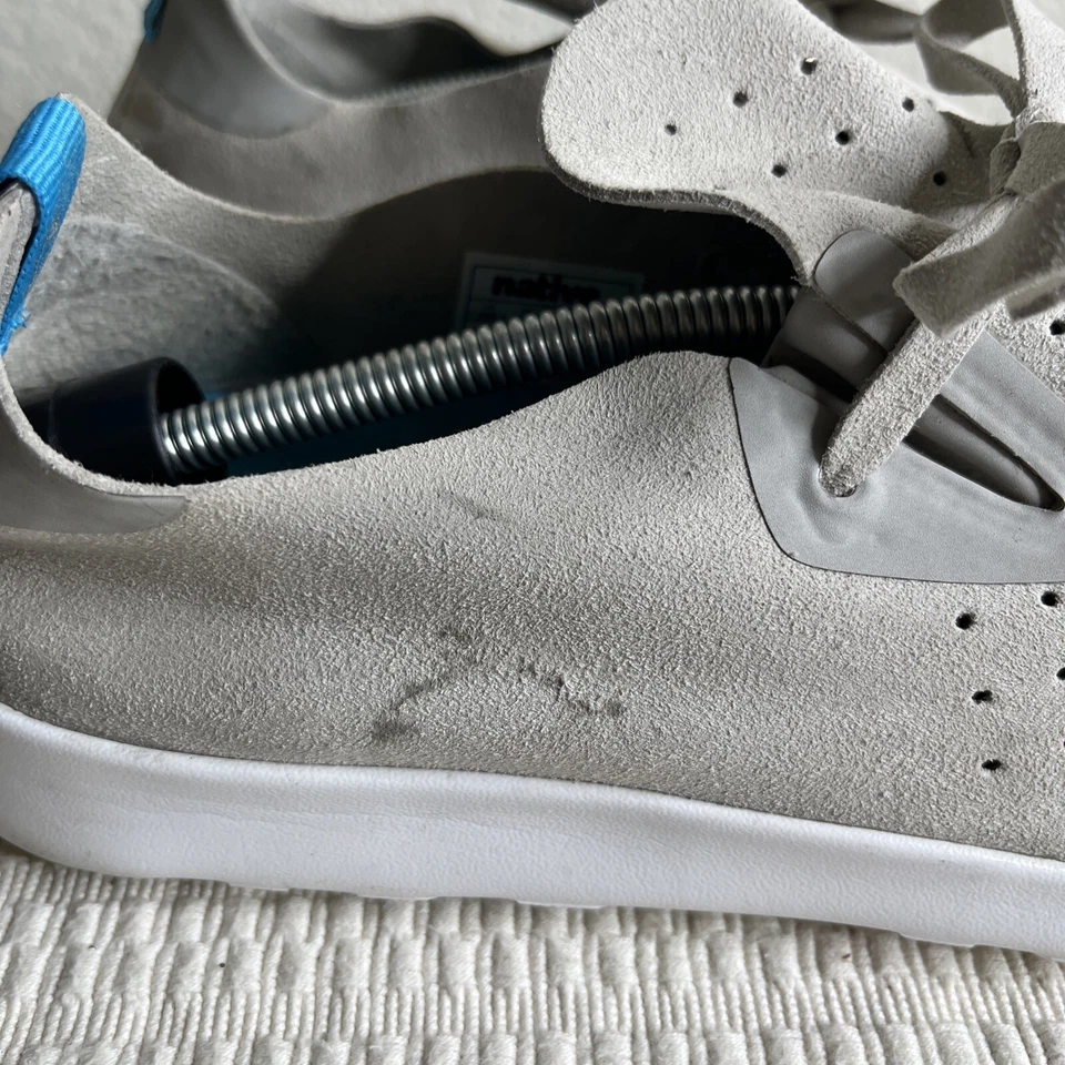 Native Apollo Moc Sneakers Gray Synthetic Perforated Slip On Shoes W 9.5 M 7.5 - Image 3 of 4