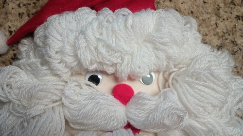 Babbo Natale kitsch vintage anni 80, fatto a mano, da bottiglia di candeggina. Ottimo con - Foto 18 di 19