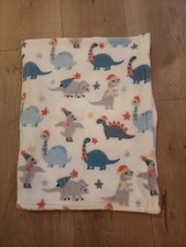 Parents Choice Dinosaur Dino Plush Baby Fleece Blanket Christmas Soft Lovey Trex