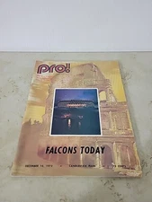 PRO MAGAZINE FALCONS @ 49ERS DEC 10,1972 CANDLESTICK PARK SPURRIER/ BERRY 