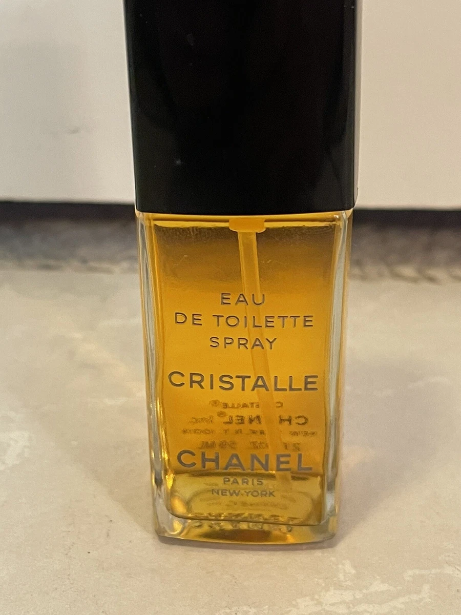 CHANEL CRISTALLE EAU DE TOILETTE SPRAY VINTAGE 80s/90s - 2 oz / 59 mL - NEW