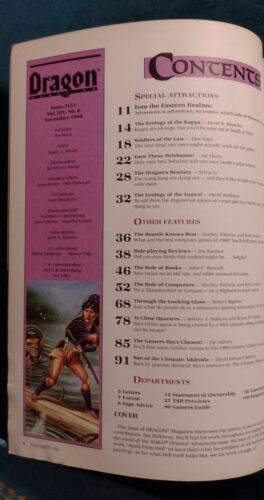 Vintage Dragon Magazine #151 Dungeons and Dragons Condizioni accettabili - Foto 4 di 9