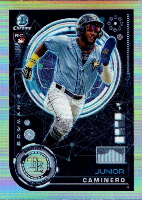 Junior Caminero 2024 Bowman Chrome Bowman AI Refractor RC #BAI-20 - Rays