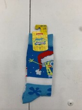 Bioworld Mens Spongebob Print Crew Socks Size 8-12