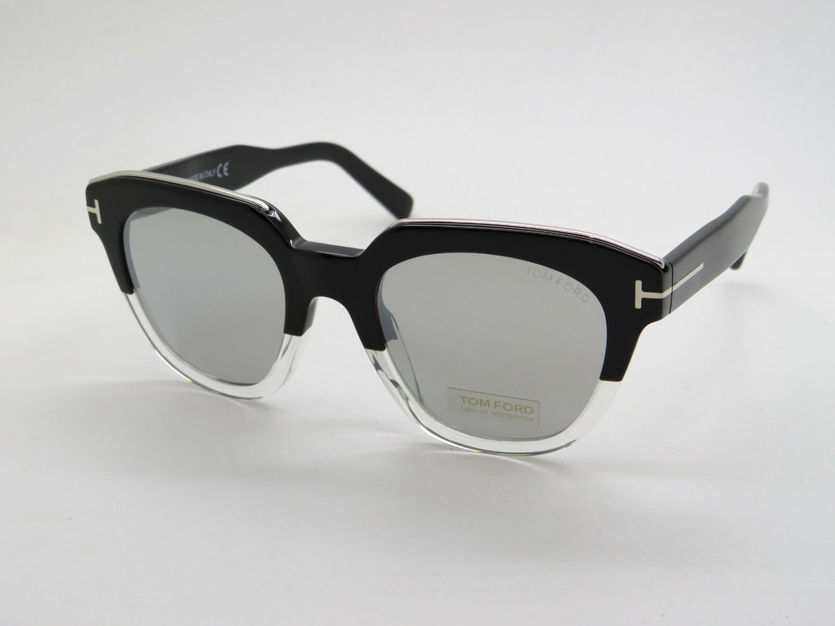 TOM FORD FT 0686/S 03C HALEY Black-Clear/Silver Mirror  display picture 1
