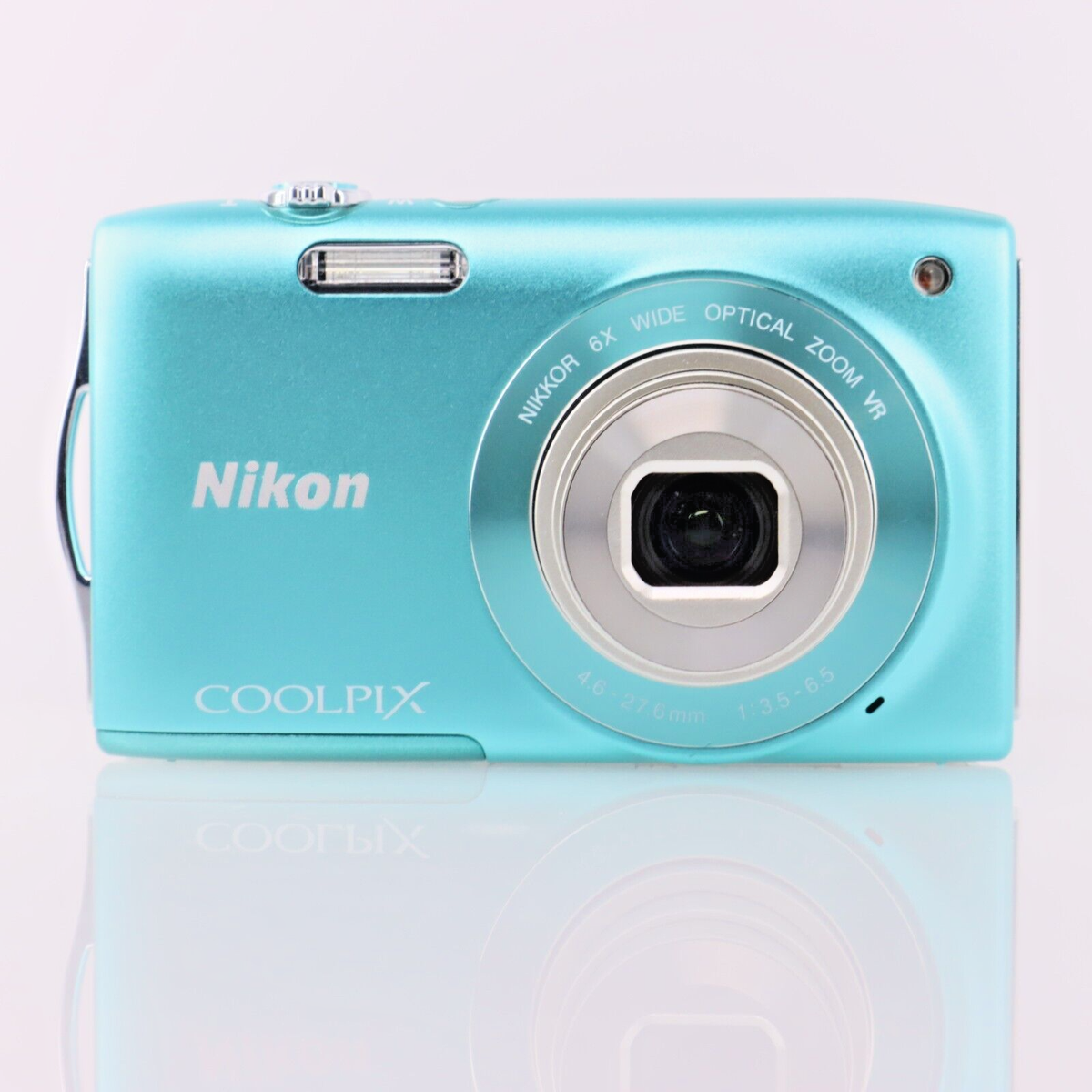 Nikon Coolpix S3300 Digital Camera Mint Green 6x zoom Lens