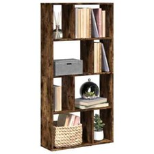 Image of Bookcase Smoked Oak 60x20x120 cm Engineered Wood vidaXL