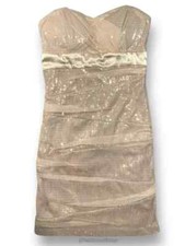 Windsor Nude/Blush Champagne Sequin Mini Dress Women's Size 3/4 New with Tag