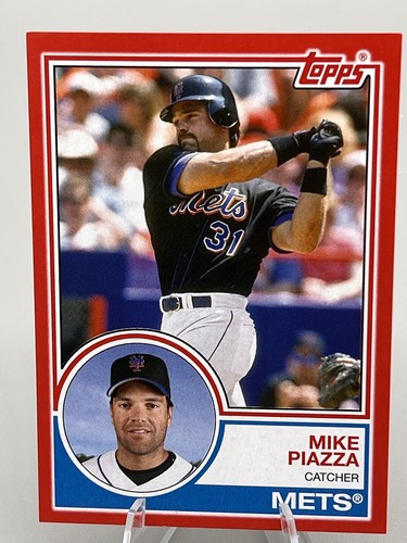 2021 Topps Archives Mike Piazza Red Parallel /75 New York Mets Card #159
