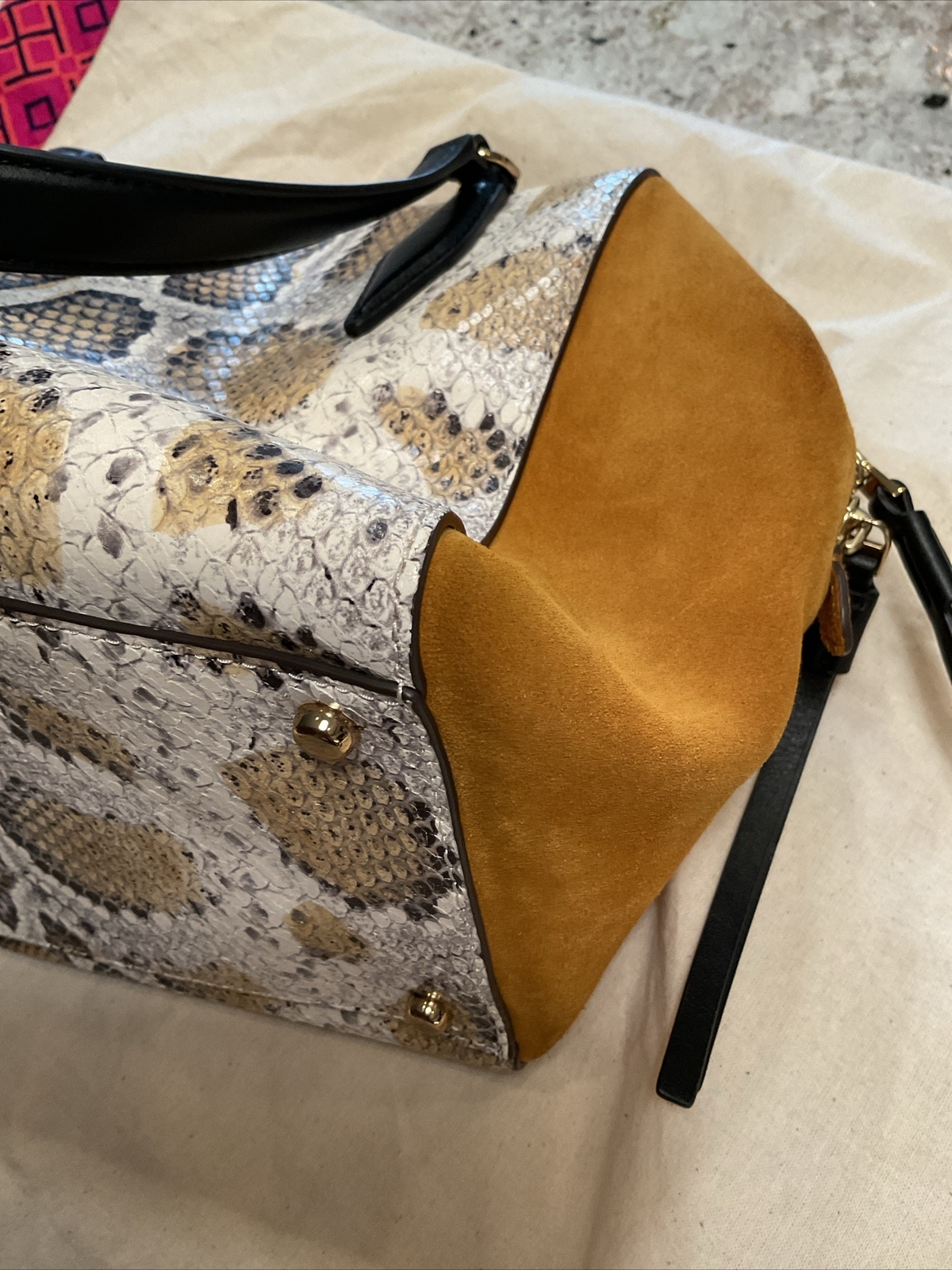 Authenthic luxurious TORY BURCH Python Exotic Mer… - image 4