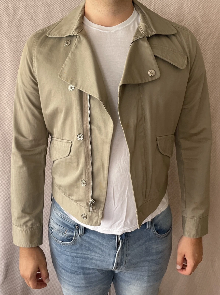 Filippa K Man Khaki Size M Twill Chino Full Zip Bomber Jacket eBay