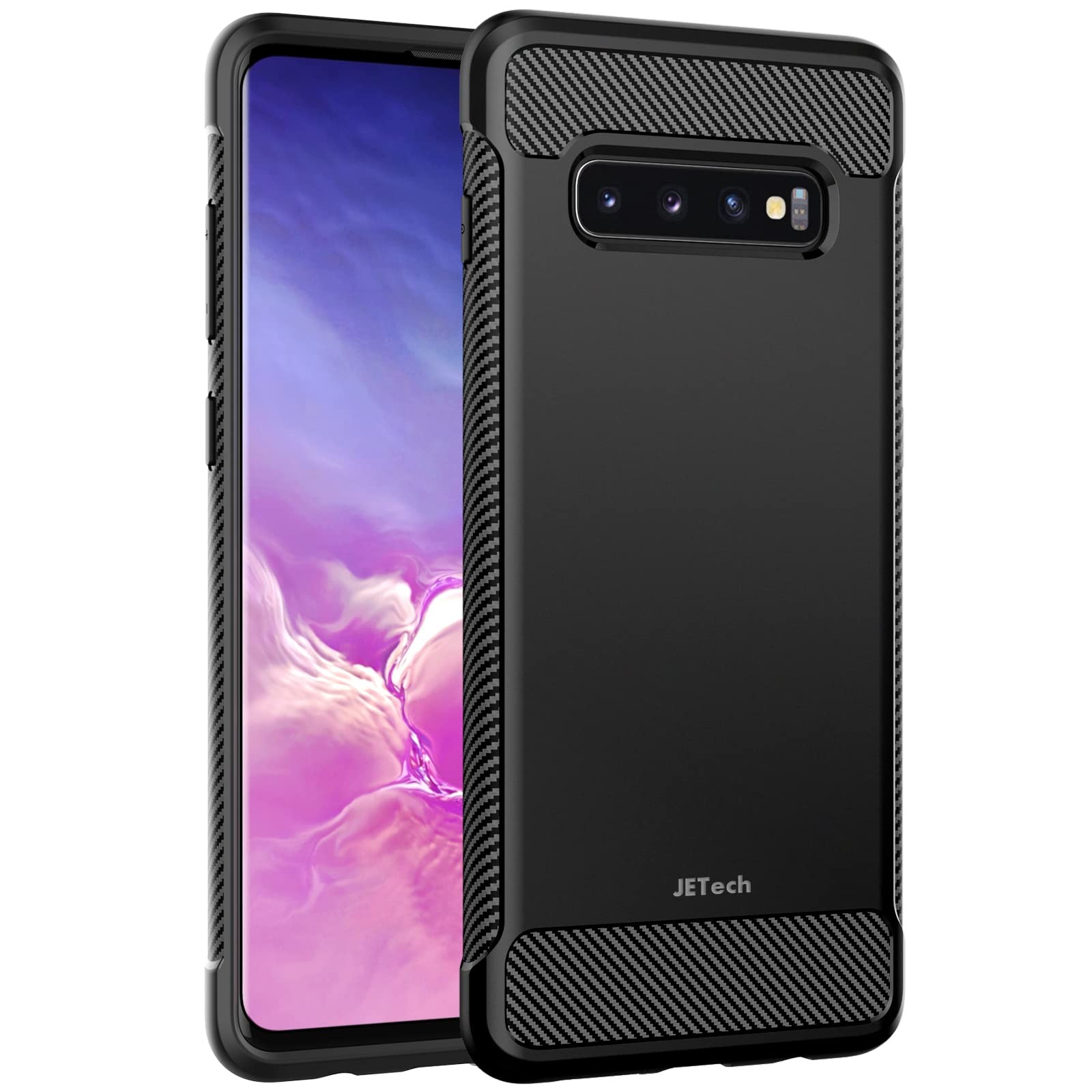 Coque Samsung S10 Plus fine en silicone noir - Étui de protection ultra mince
