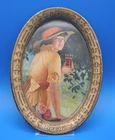 Vintage 1916 Coca-Cola Advertising Change Tray Coke Girl Holding Glass 6"x4 1/4"