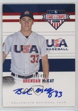 2017 USA Baseball Stars & Stripes CNT Signatures 138/499 Brendan McKay Auto 0i76