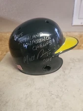  Southeastern Louisiana University Signed Mini Baseball Helmet Coach Matt Riser