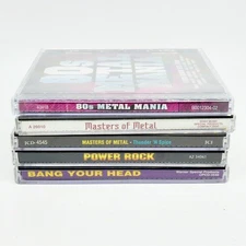 80s Metal Hard Rock Compilation 4 CD Lot 80s Metal Mania Masters Of Metal Bang