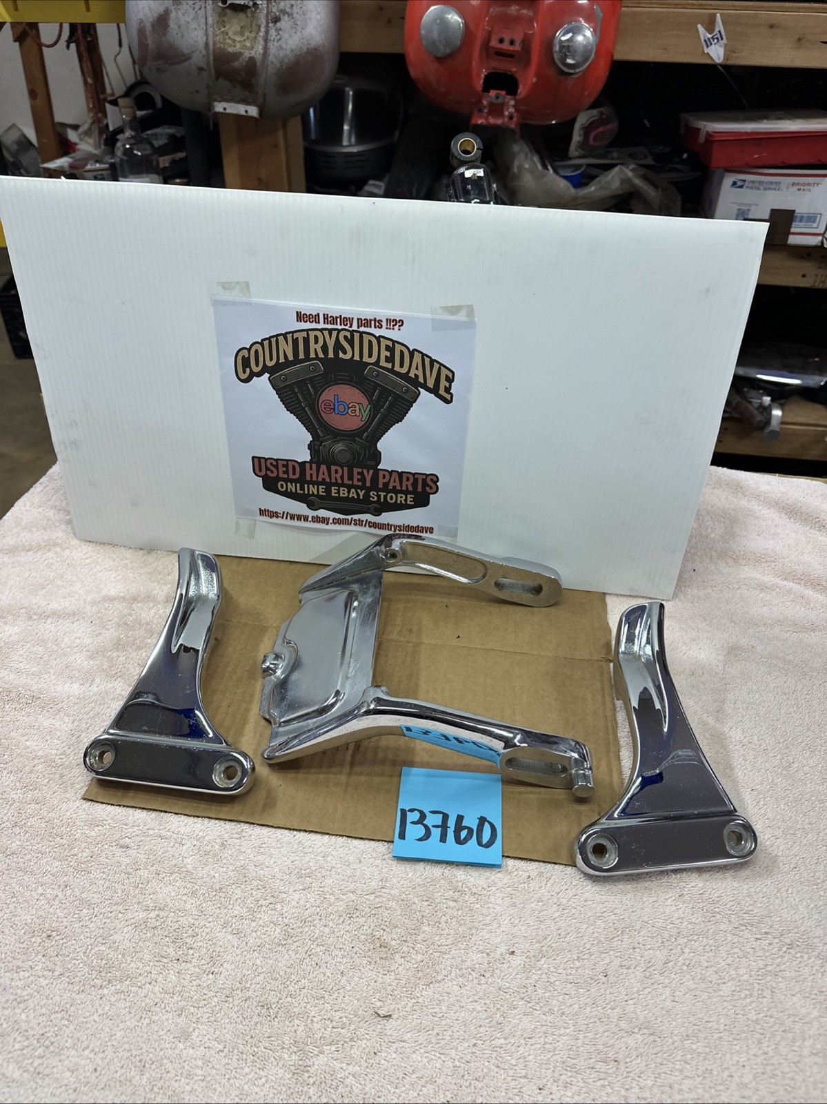 Harley FXCWC Softail Rocker C Passenger Seat Mounting Brackets Floating Trick