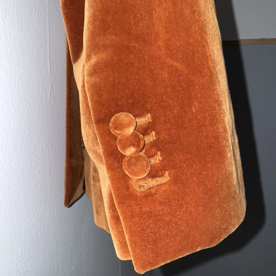 Lardini Rust Velvet Dinner Jacket | NWT | Made in Italy | 40R - Image 4 of 4