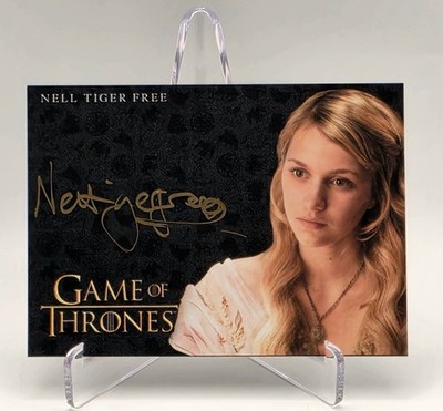 2018 Game Of Thrones Nell Tiger Free as Myrcella Baratheon Gold Ink Auto