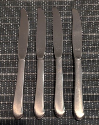 4 Wallace SAYBROOK Stainless Flatware DINNER KNIVES Knife Set