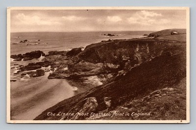 Postcard England The Lizard Most Southern Point Scenic View Antique 