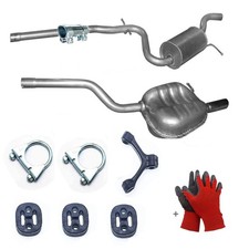 Auspuff + Montagesatz Auspuff für Skoda Octavia II 1Z3 1Z5 1.2 TSI 1.6 Neu