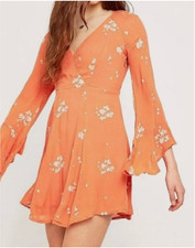 EUC Free People Jasmine Dress Size 4 Orange