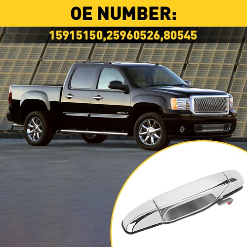 Manija cromada del panel de la puerta lateral derecha exterior delantera para Chevrolet Avalanche 07-13 - Imagen 6 de 8