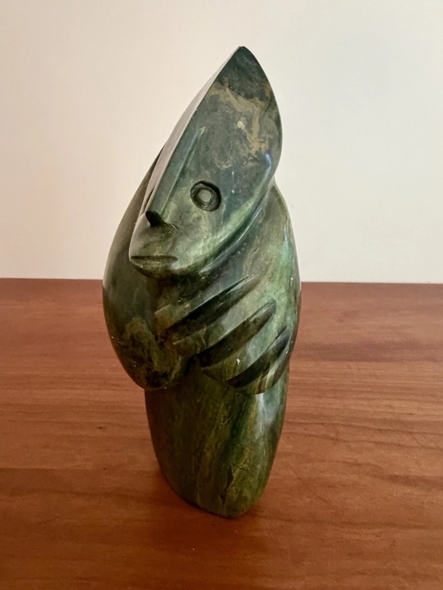 Ngoni Mrewa Abstract Sculpture Verdite Stone 1970’s Brutalist Mid Century Modern